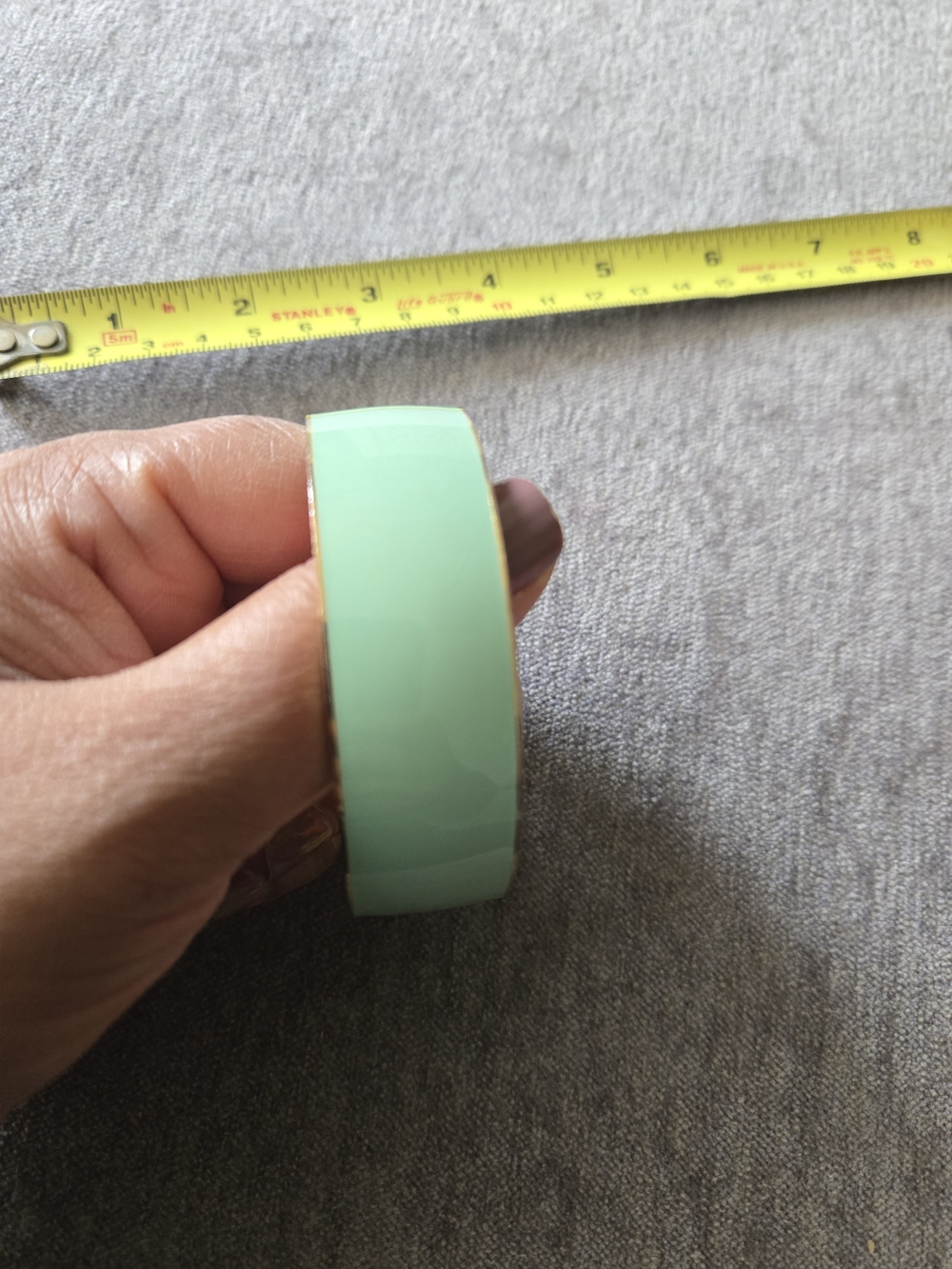 Mint Green Resin Bangle Bracelet